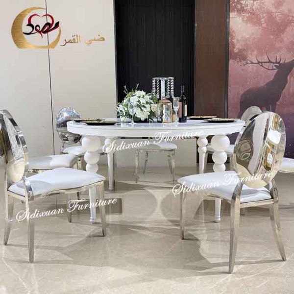 Wedding Furniture White Dining Table - Image 4
