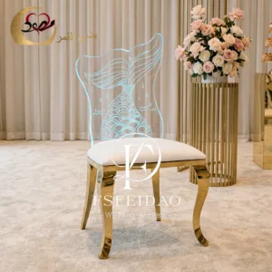 Acrylic Chair Gold