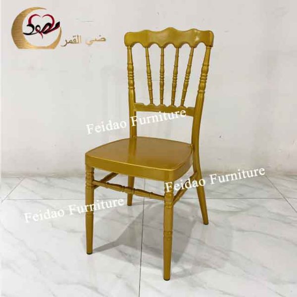 Centiar Dining Chair Gold For Outdoor - Image 2