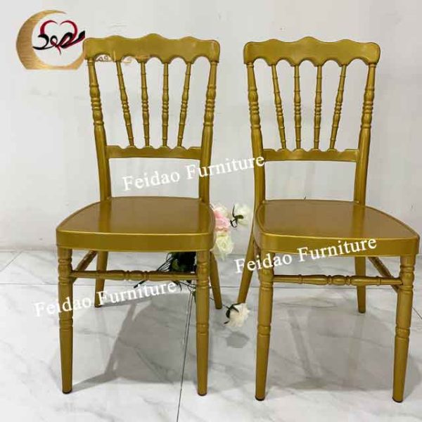 Centiar Dining Chair Gold For Outdoor - Image 3