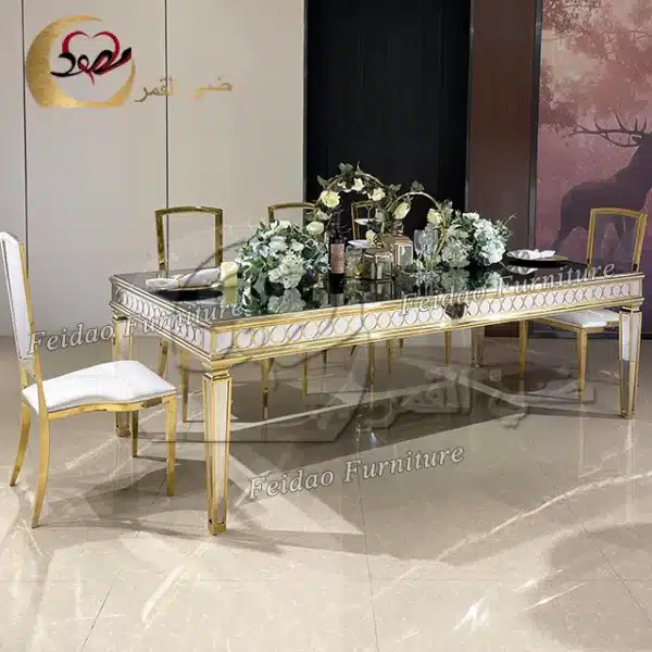 Stainless Steel Table Gold