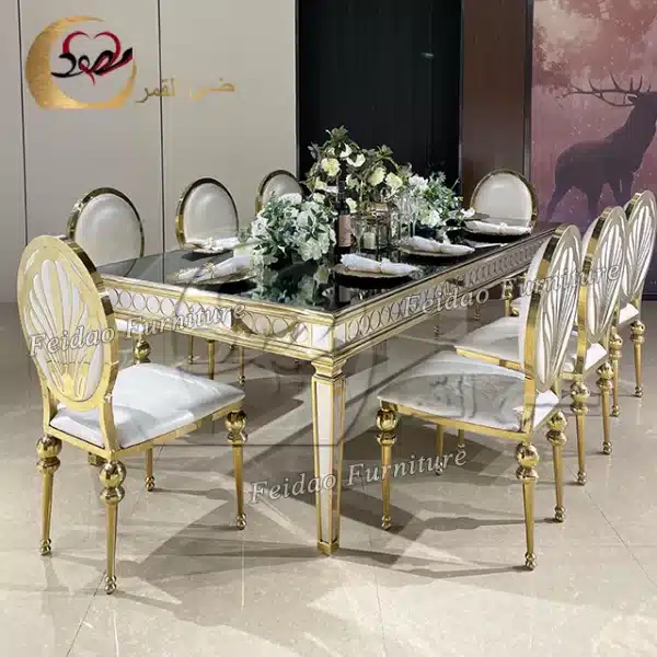 Stainless Steel Table Gold - Image 4