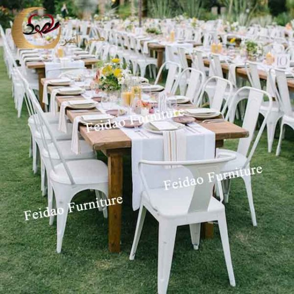 Wrought Iron Bistro Chair For Outdoor Wedding - Image 3