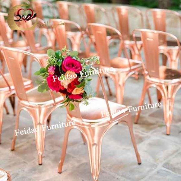 Wrought Iron Bistro Chair For Outdoor Wedding