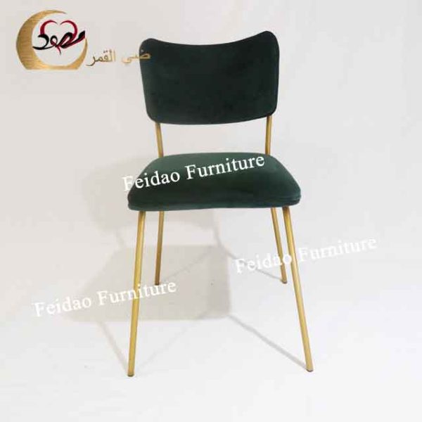 Iron Windsor Chair Gold Metal Leg