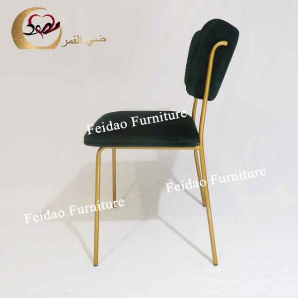 Iron Windsor Chair Gold Metal Leg - Image 3