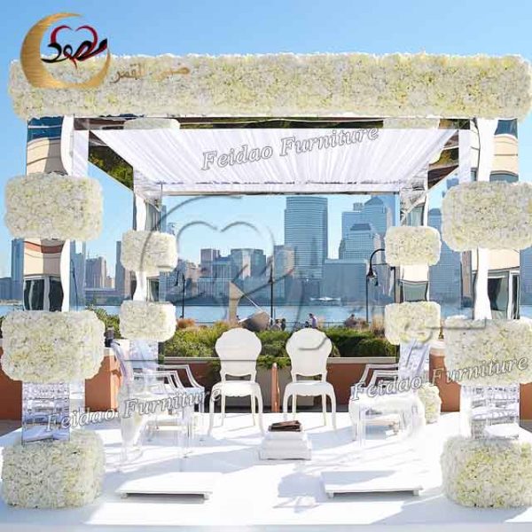 Wedding Flower Backdrop Square Acrylic Frame