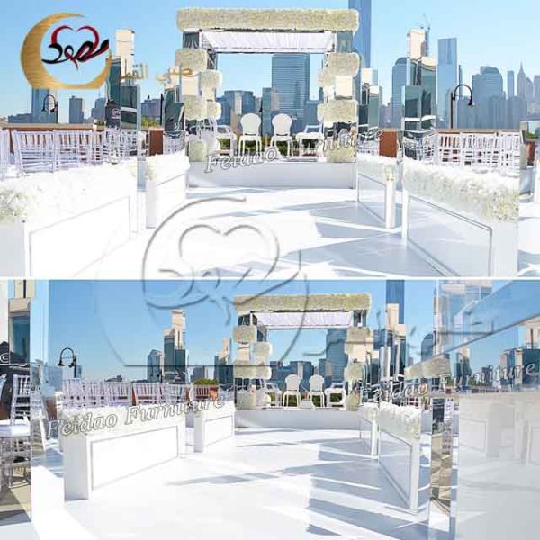 Wedding Flower Backdrop Square Acrylic Frame - Image 3