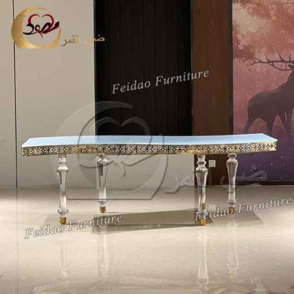 Acrylic Dining Table With Led Light - Image 3