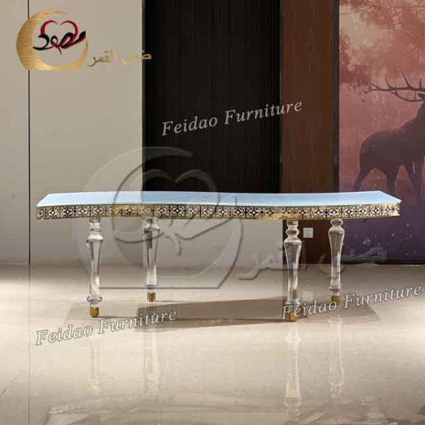 Acrylic Dining Table With Led Light - Image 2