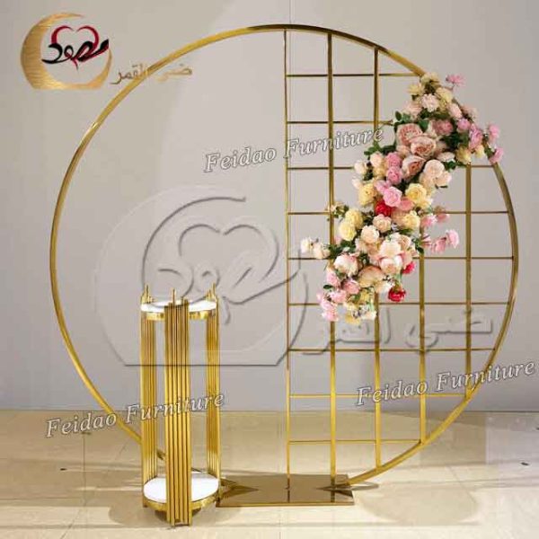 Wedding Backdrop Background Round Shape