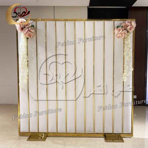 Wedding Backdrop Rental Gold Stage Stand