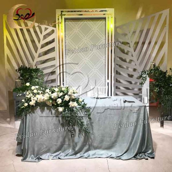 Wedding Backdrop Stands Silver Stainless Steel - Image 4
