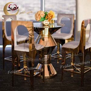 Cocktail Table Glass Top Stainless Steel
