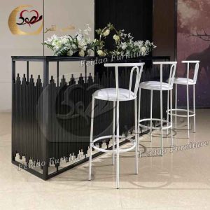 Cocktail End Tables Black Matte Stainless Steel