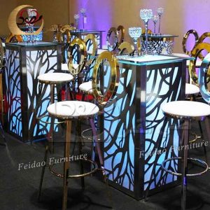 Party Cocktail Table Square Shape