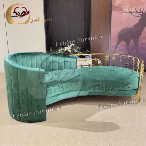 Stage Wedding Sofa Green Velvet Design