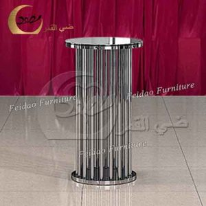 High Bar Tables With Silver Stainless Steel