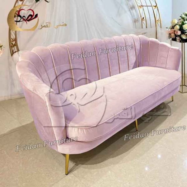 White Sofas Living Room Couple Wedding Design - Image 4