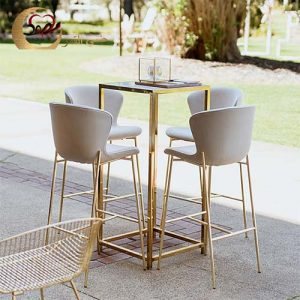 Bar Table And Chairs Set Simple Frame