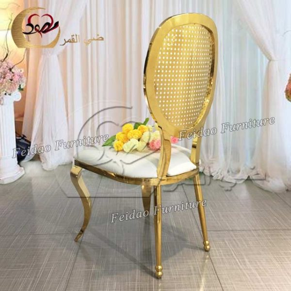 Art Deco Dining Chair Holed Back Design - Image 3