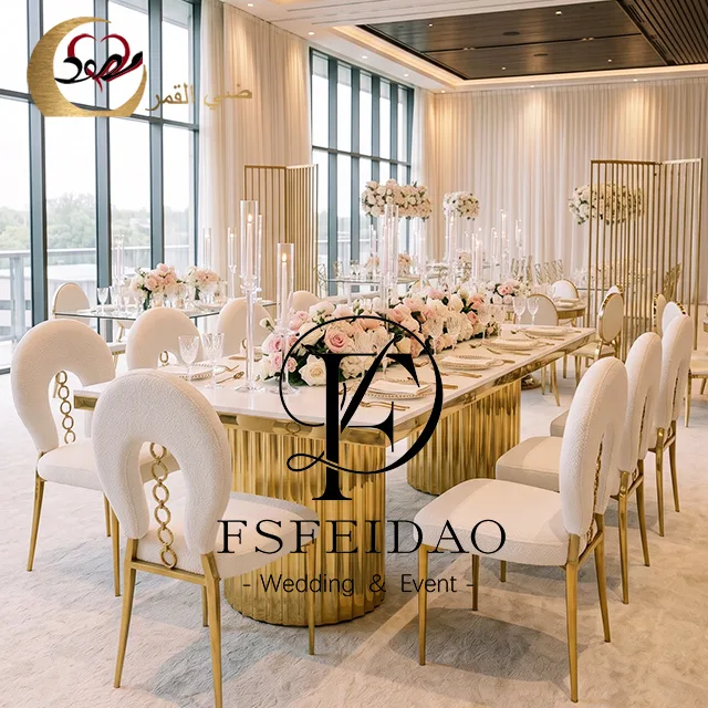 Gold Bridal Wedding Table
