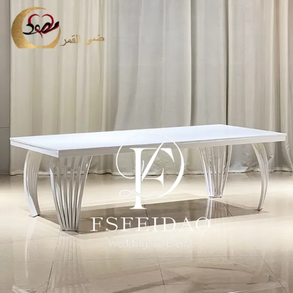 White Table For Wedding - Image 4