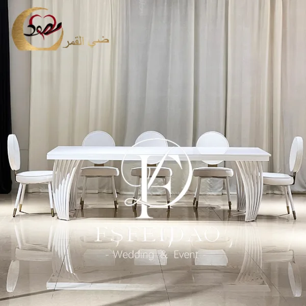 White Table For Wedding