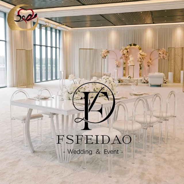 White Table For Wedding