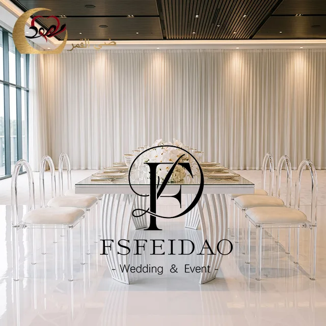 White Table For Wedding