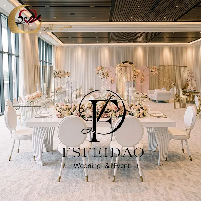 White Table For Wedding