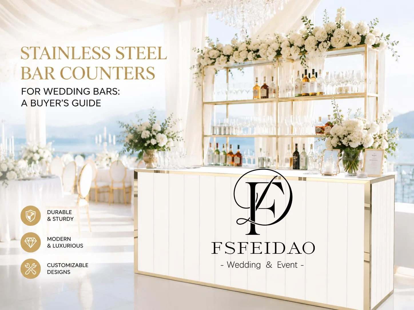 Stainless Steel Bar Counters for Wedding Bars