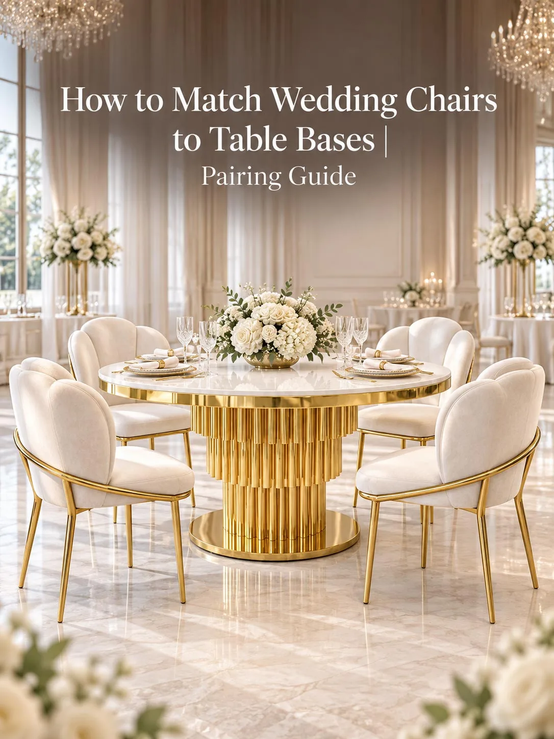 How to Match Wedding Chairs to Table Bases